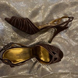 Dolce &Gabbana “VERO CUOIO” high heel shoes